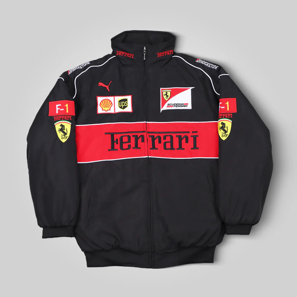 F1 Jacket Black Ferrari Racing Jacket