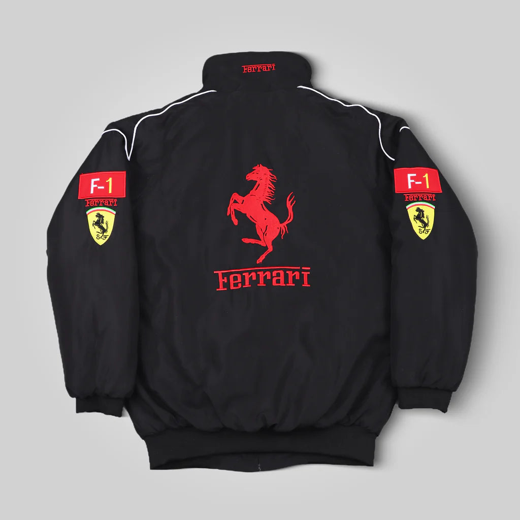 F1 Jacket Black Ferrari Racing Jacket