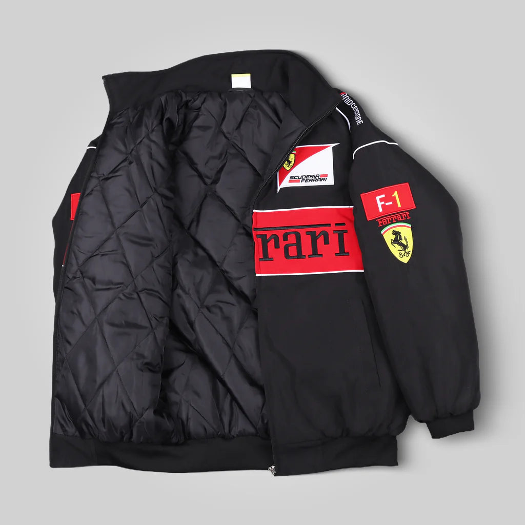 F1 Jacket Black Ferrari Racing Jacket